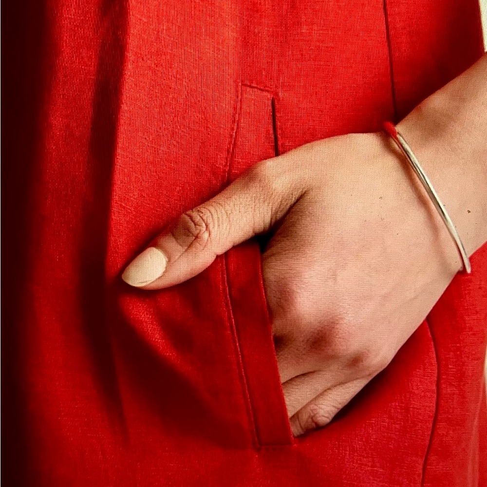 Quince Linen Sleeveless Swing Dress - Picture 5 of 11